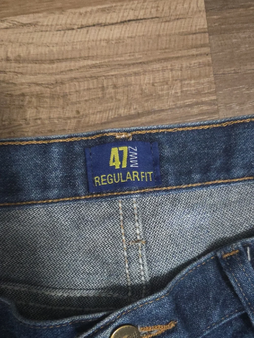 Wrangler 47 Men's Dark Blue  Jeans 34 X 30 Distressed